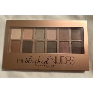 Maybelline New York The Blushed Nudes Eyeshadow Palette Makeup, 12 Pigmented